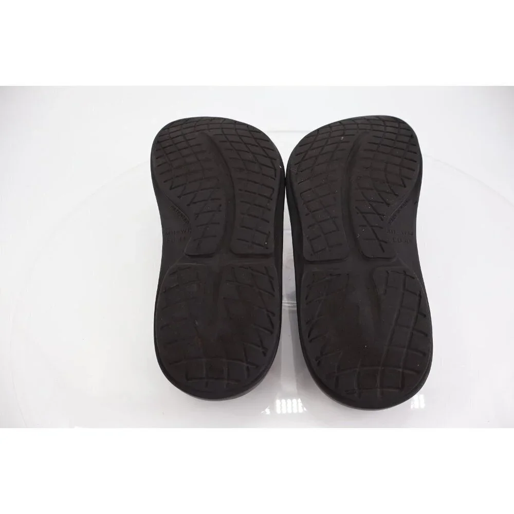 Oofos Mens OOriginal Sandal Size 11 Black Sport Recovery Shoe Thong Slide Comfy